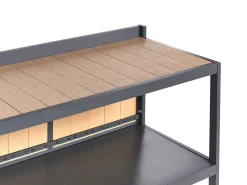 Set cucina da esterno con lavello ORTISEI Metallo Marrone chiaro