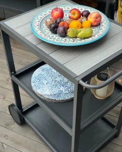 Set cucina da esterno con lavello ORTISEI Metallo Grigio grafite