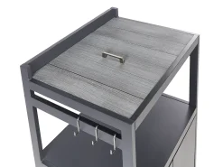 Set cucina da esterno con lavello ORTISEI Metallo Grigio grafite