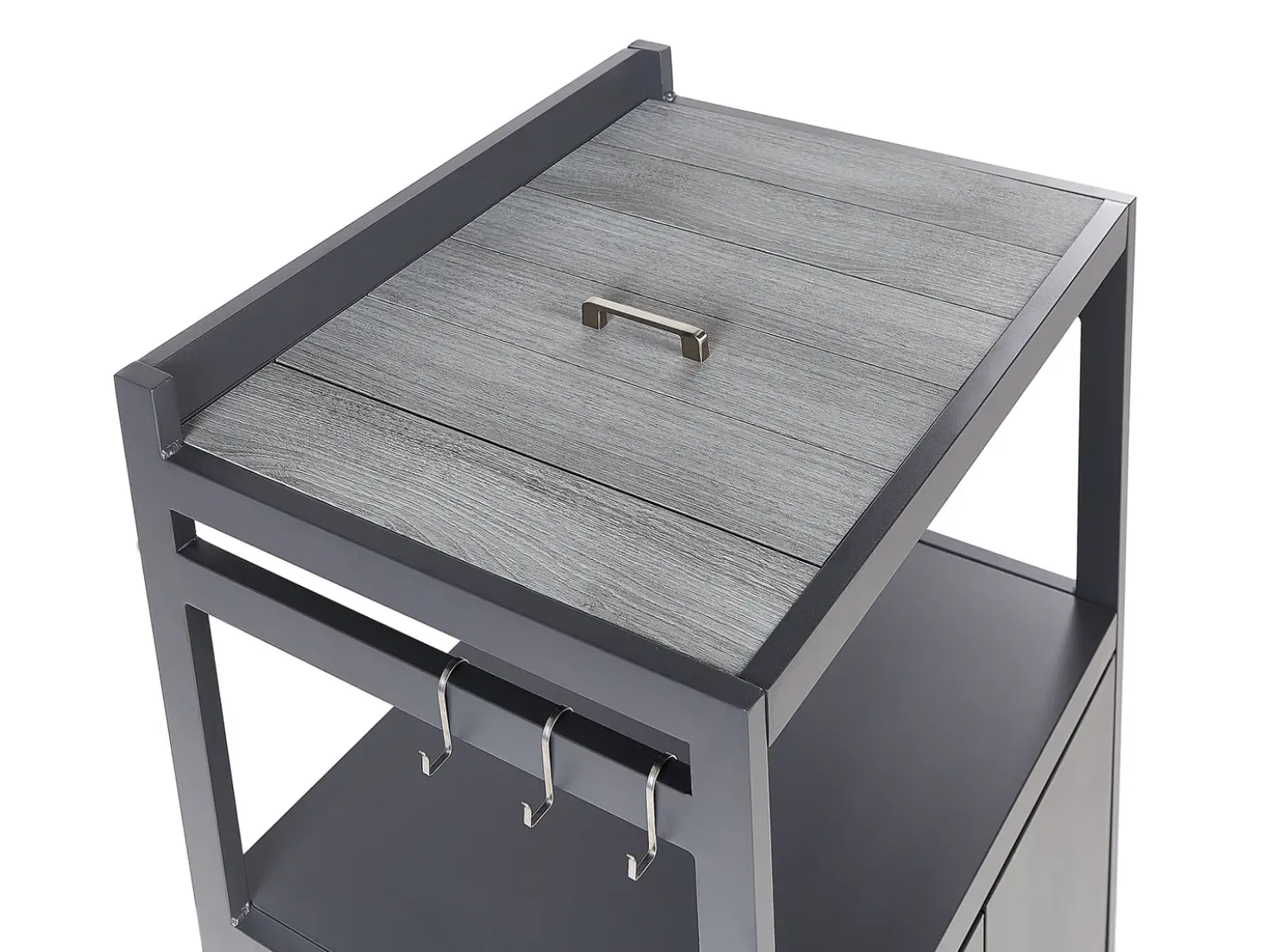 Set cucina da esterno con lavello ORTISEI Metallo Grigio grafite