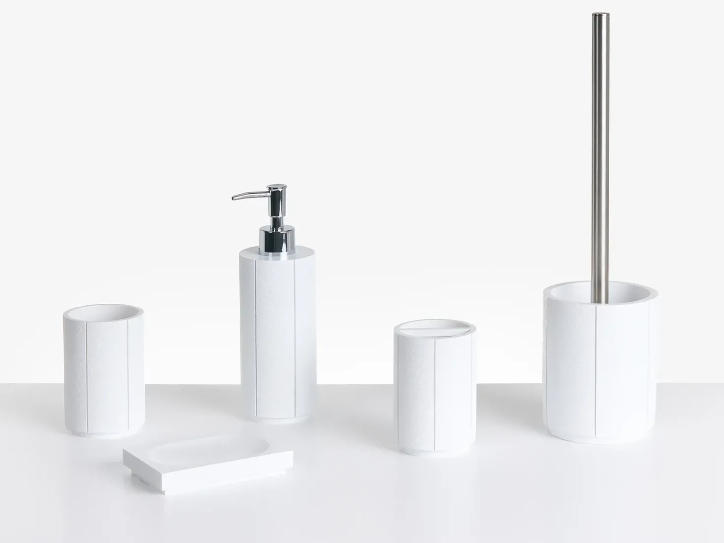 Set da 5 accessori per il bagno HUALLAGA Bianco