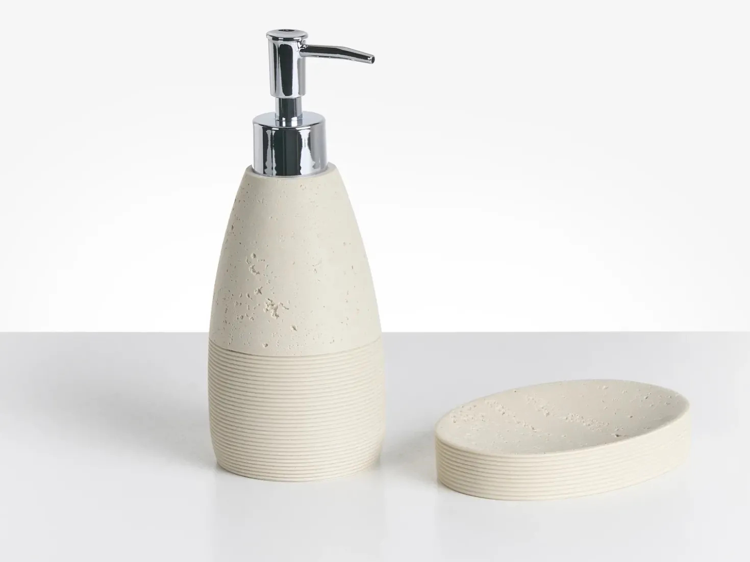 Set da 5 accessori per il bagno YARAPA Beige chiaro