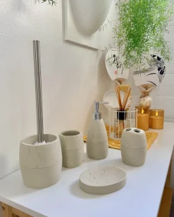 Set da 5 accessori per il bagno YARAPA Beige chiaro
