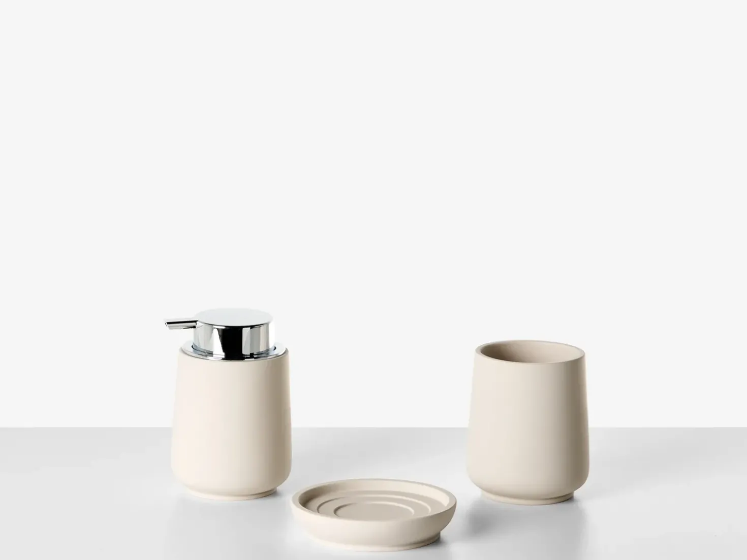 Set da 4 accessori per il bagno SUCHES Beige