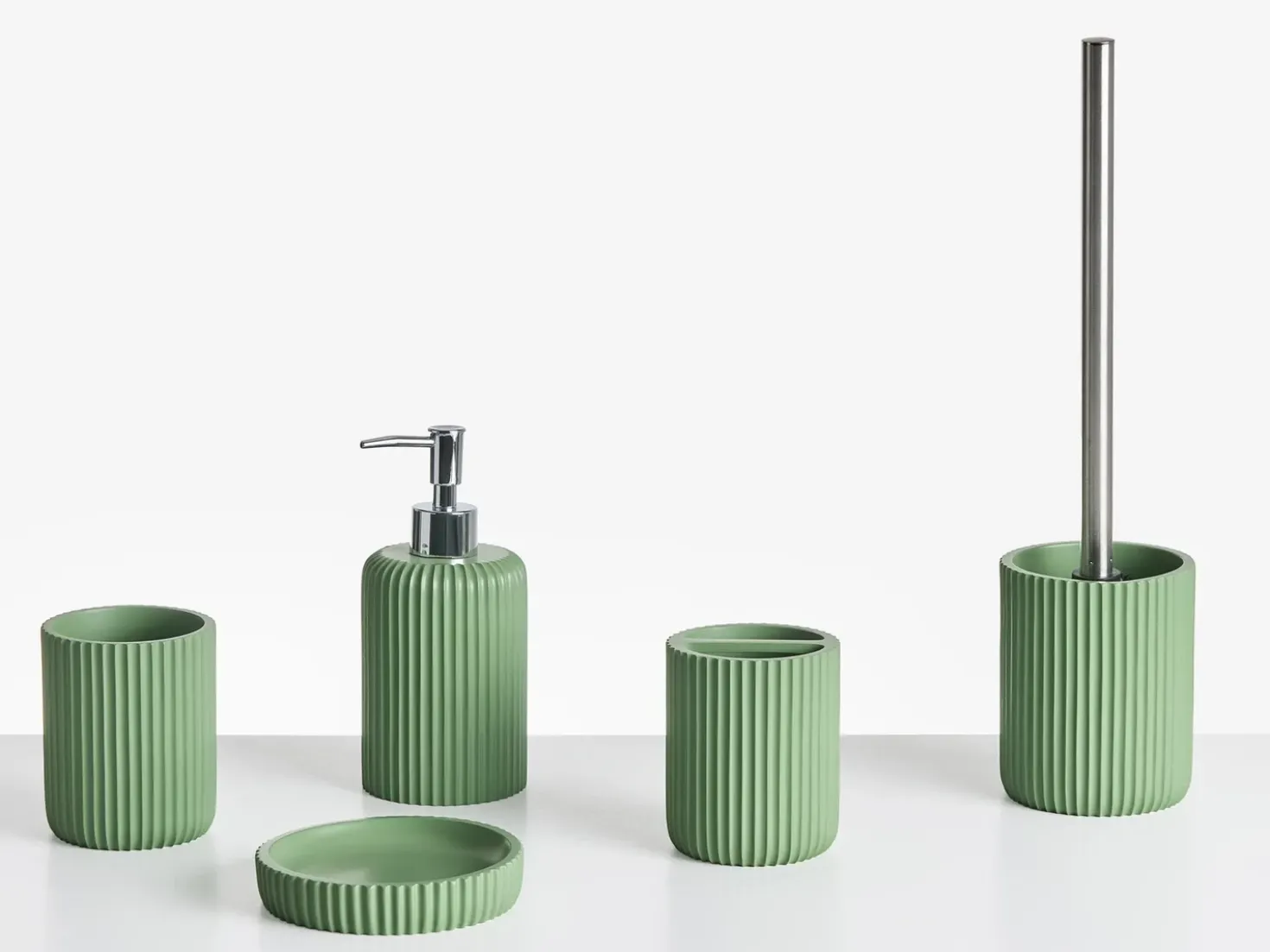 Set da 5 accessori per il bagno CAMANA Verde