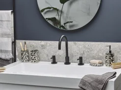 Set da 5 accessori per il bagno TIRUA Ceramica Argento