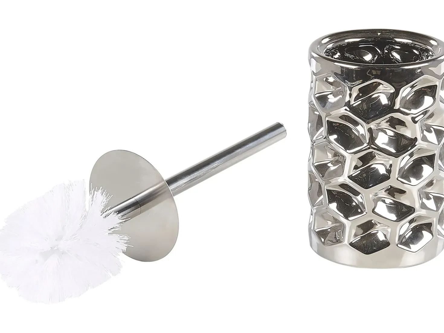 Set da 5 accessori per il bagno TIRUA Ceramica Argento