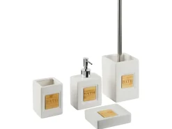 Set da 4 accessori per il bagno KOUROU Ceramica Beige