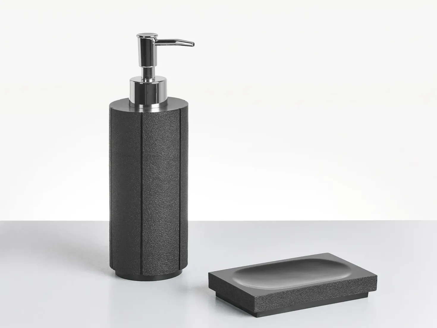 Set da 5 accessori per il bagno HUALLAGA Nero