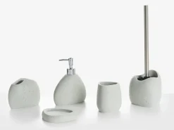 Set da 5 accessori per il bagno COATA Grigio chiaro