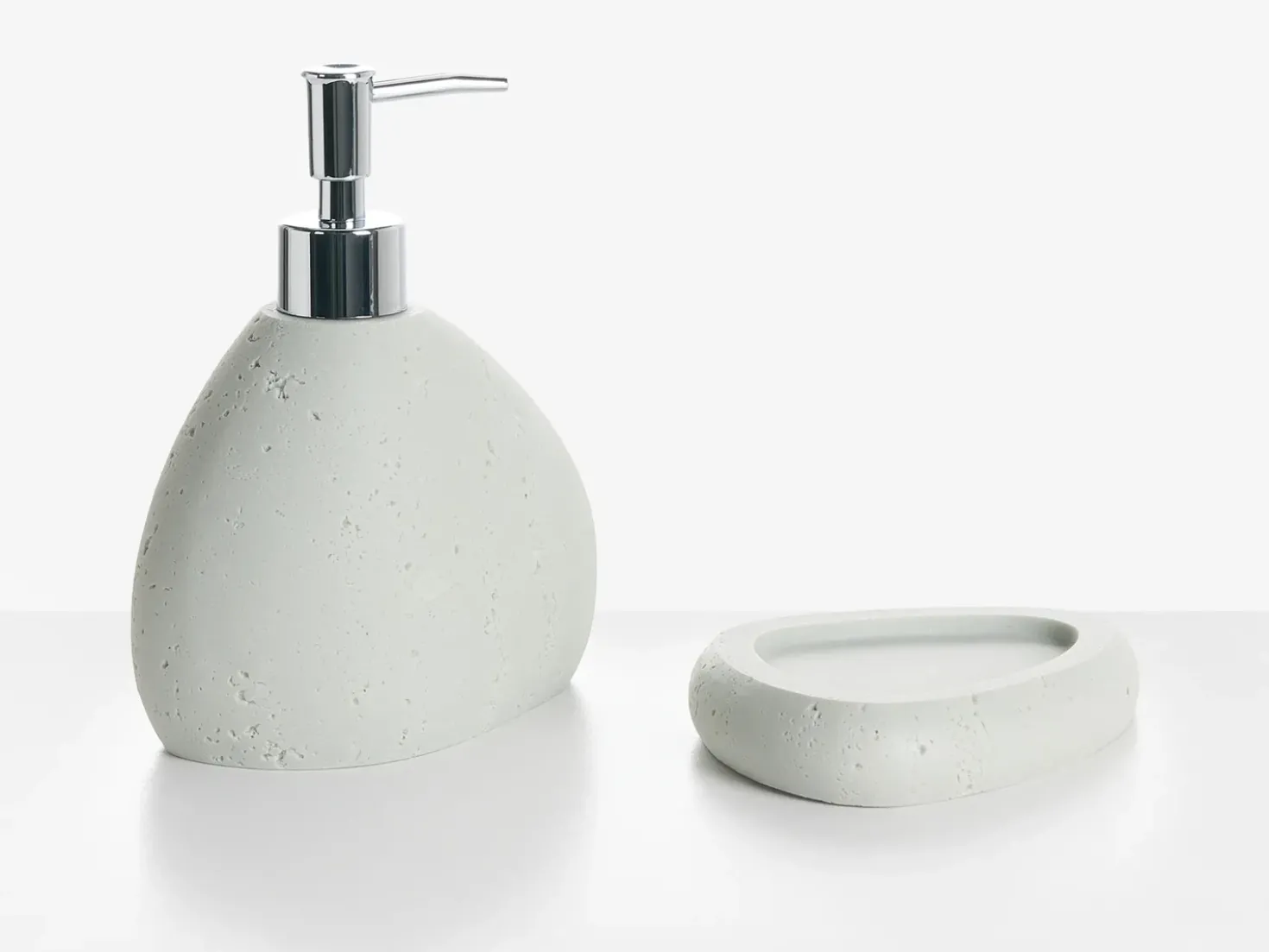 Set da 5 accessori per il bagno COATA Grigio chiaro