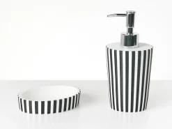 Set da 5 accessori per il bagno LIRCAY Nero/Bianco