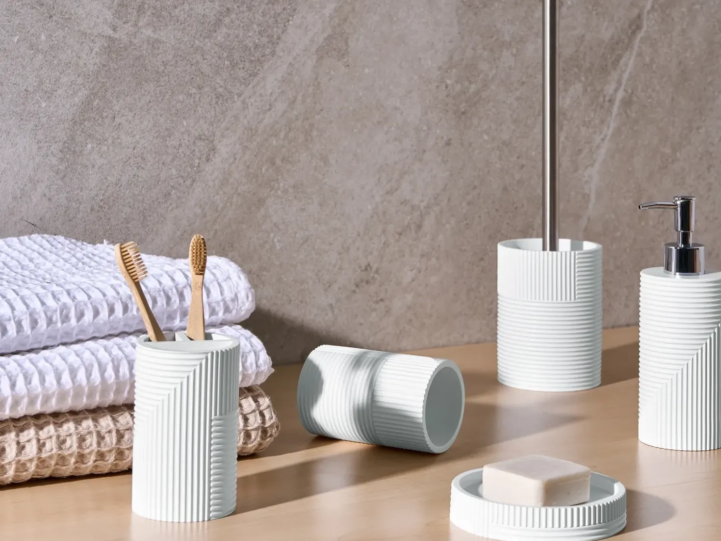 Set da 5 accessori per il bagno SEPAHUA Bianco