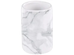Set da 4 accessori per il bagno ARAUCO Ceramica Marmo bianco