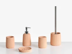Set da 5 accessori per il bagno POZUZO Arancione