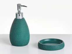 Set da 5 accessori per il bagno QUILCA Foglia di tè