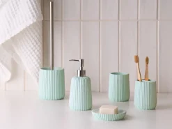Set da 5 accessori per il bagno POZUZO Verde menta