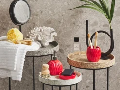 Set da 3 accessori per il bagno BELEM Ceramica Rosso