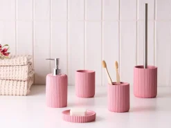 Set da 5 accessori per il bagno CAMANA Rosa