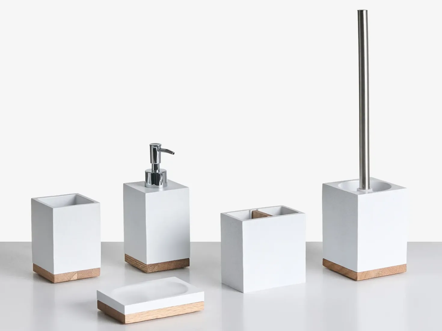 Set da 5 accessori per il bagno TAPICHE Bianco