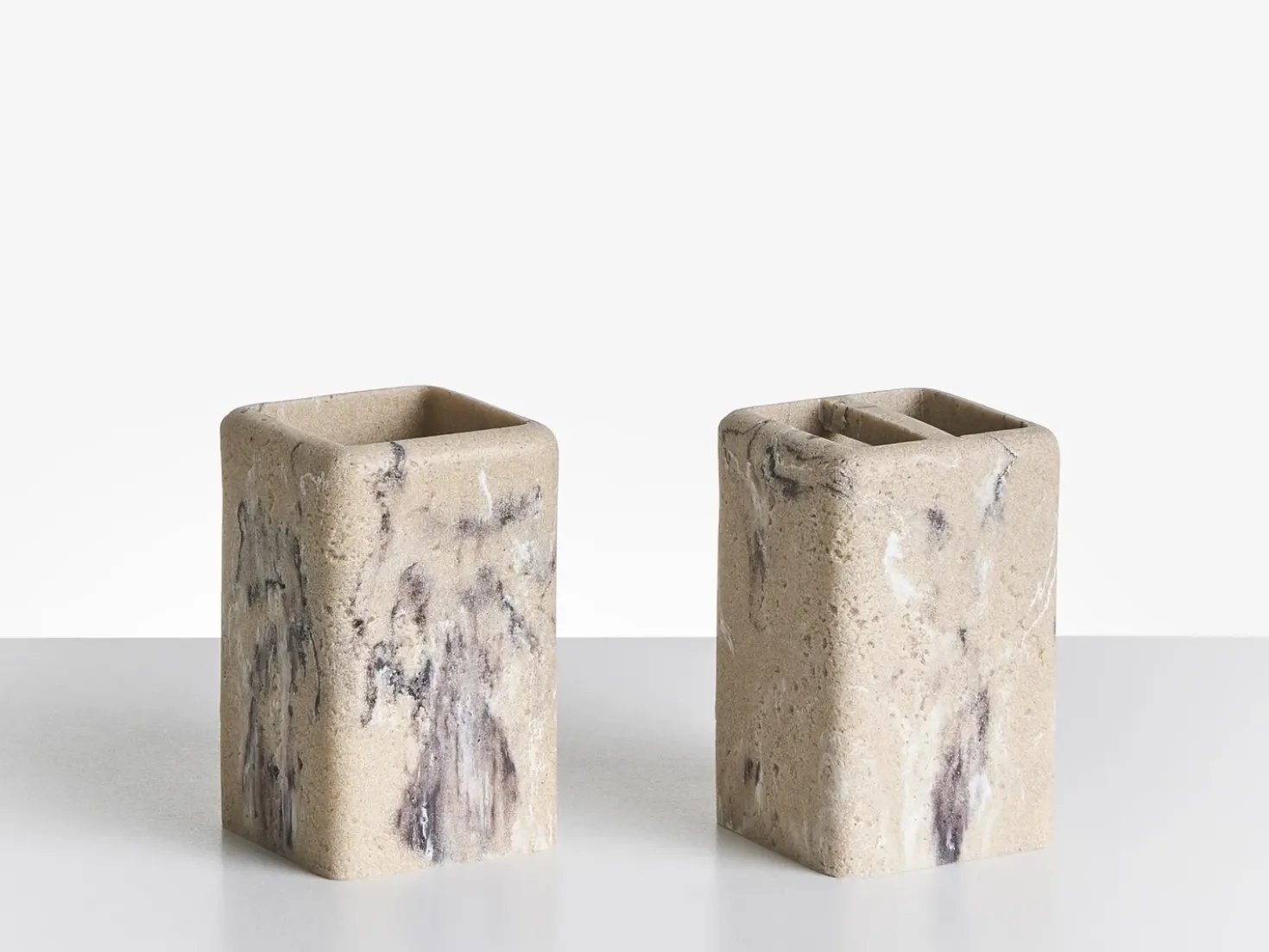Set da 5 accessori per il bagno VILCANOTA Marmo beige