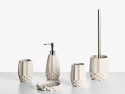 Set da 5 accessori per il bagno SAMIRIA Beige