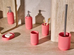Set da 5 accessori per il bagno HUARMEY Rosso