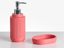 Set da 5 accessori per il bagno HUARMEY Rosso