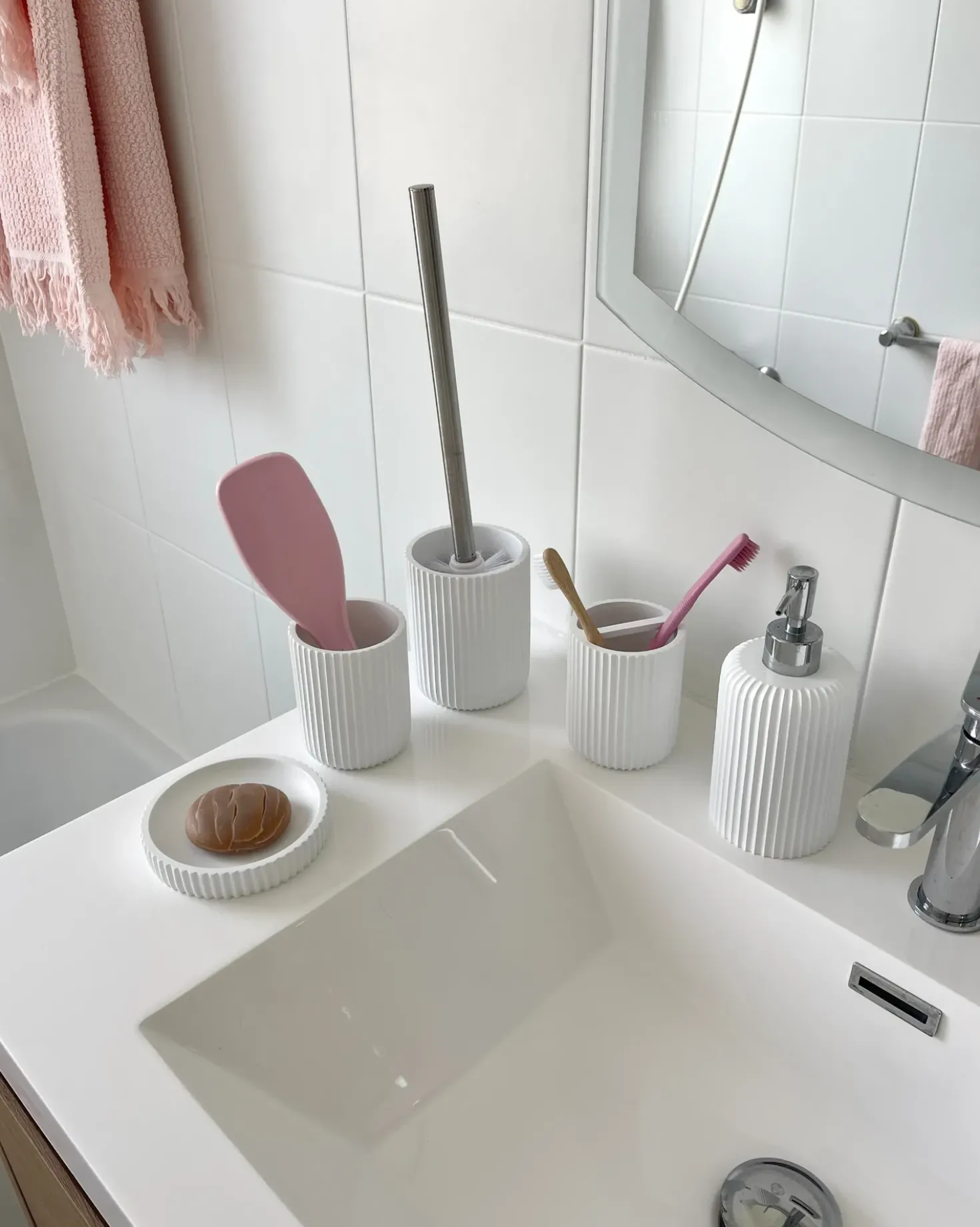 Set da 5 accessori per il bagno CAMANA Bianco