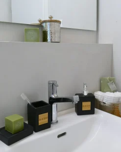Set da 4 accessori per il bagno KOUROU Ceramica Nero