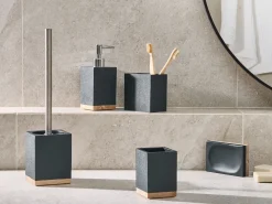 Set da 5 accessori per il bagno TAPICHE Nero