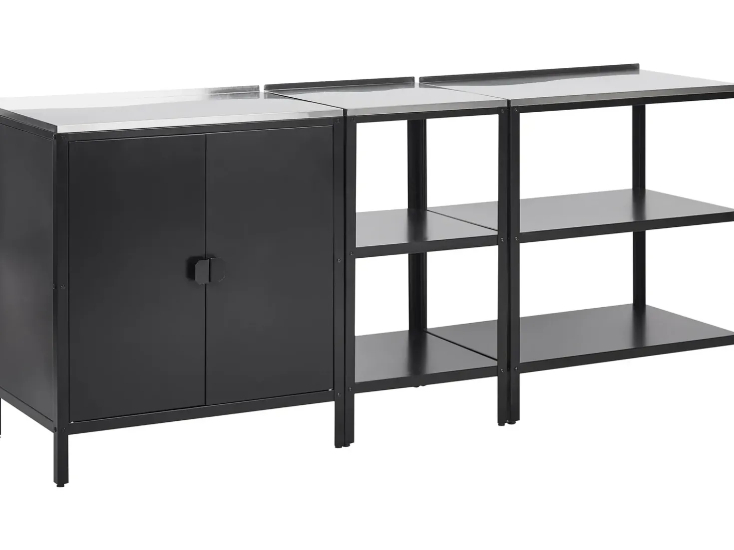 Set da 3 per cucina da esterno VILAMA Metallo Nero