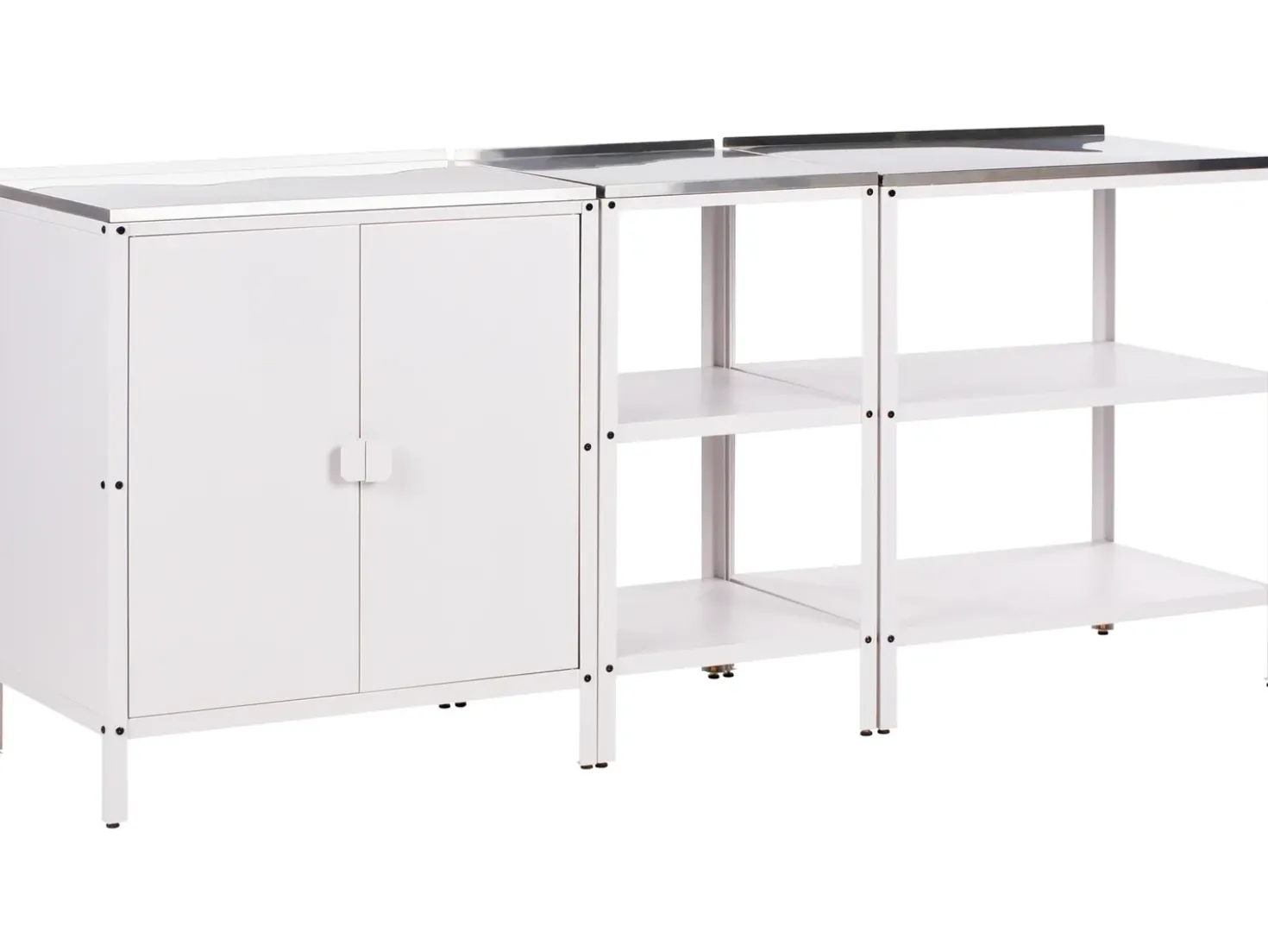 Set da 3 per cucina da esterno VILAMA Metallo Bianco