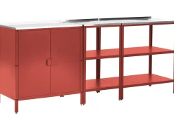 Set da 3 per cucina da esterno VILAMA Metallo Rosso