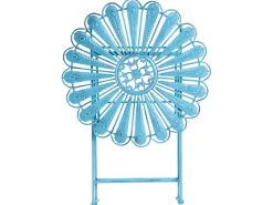 Set da bistrot con panca PAVIA Metallo Blu