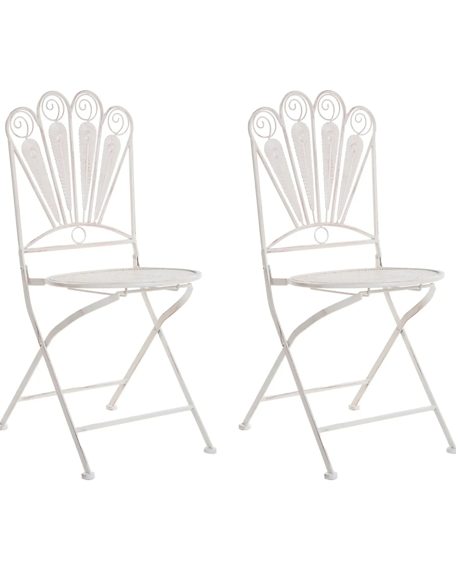 Set da bistrot con panca PAVIA Metallo Bianco sporco