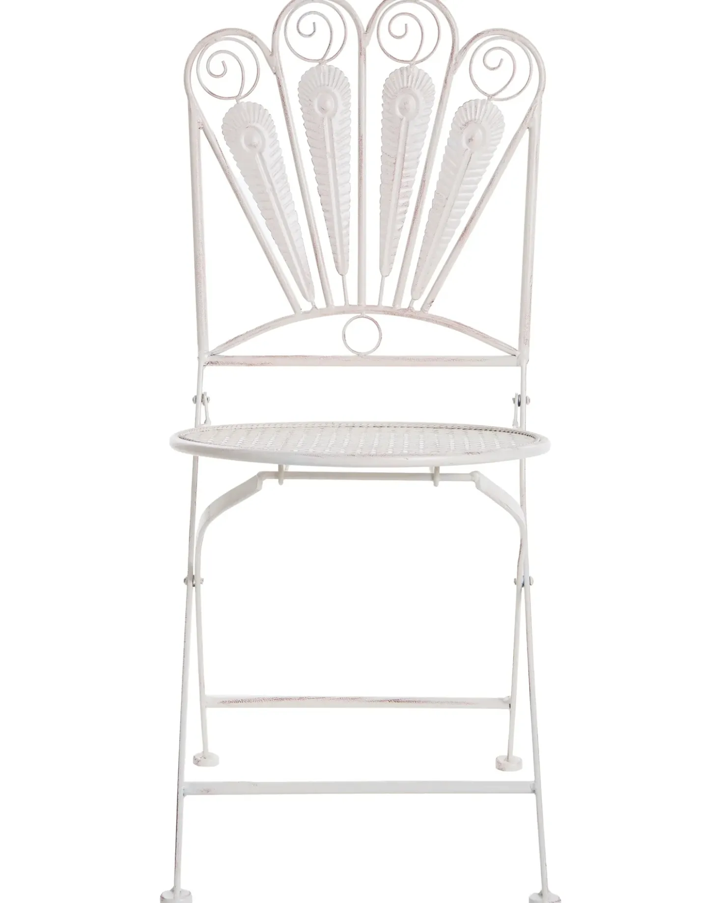 Set da bistrot con panca PAVIA Metallo Bianco sporco