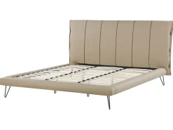 Set da camera da letto Pelle sintetica BETIN 180 x 200 cm Beige sabbia