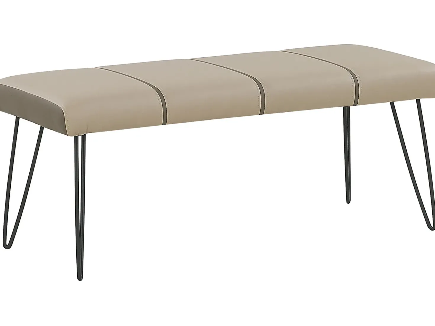 Set da camera da letto Pelle sintetica BETIN 180 x 200 cm Beige sabbia