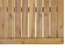 Set da giardino con tavolo 4 posti CREMONA Lato destro Legno d'acacia Bianco sporco