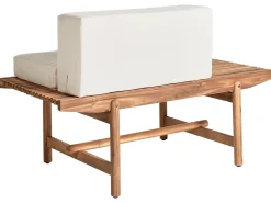 Set da giardino con tavolo 2 posti GIAVENO Legno d'acacia Bianco sporco