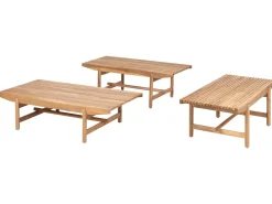 Set da giardino con tavolo 2 posti GIAVENO Legno d'acacia Bianco sporco