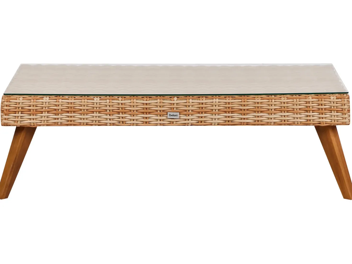 Set da giardino con tavolo 5 posti VITTORIA XL Rattan sintetico (PE) Bianco sporco
