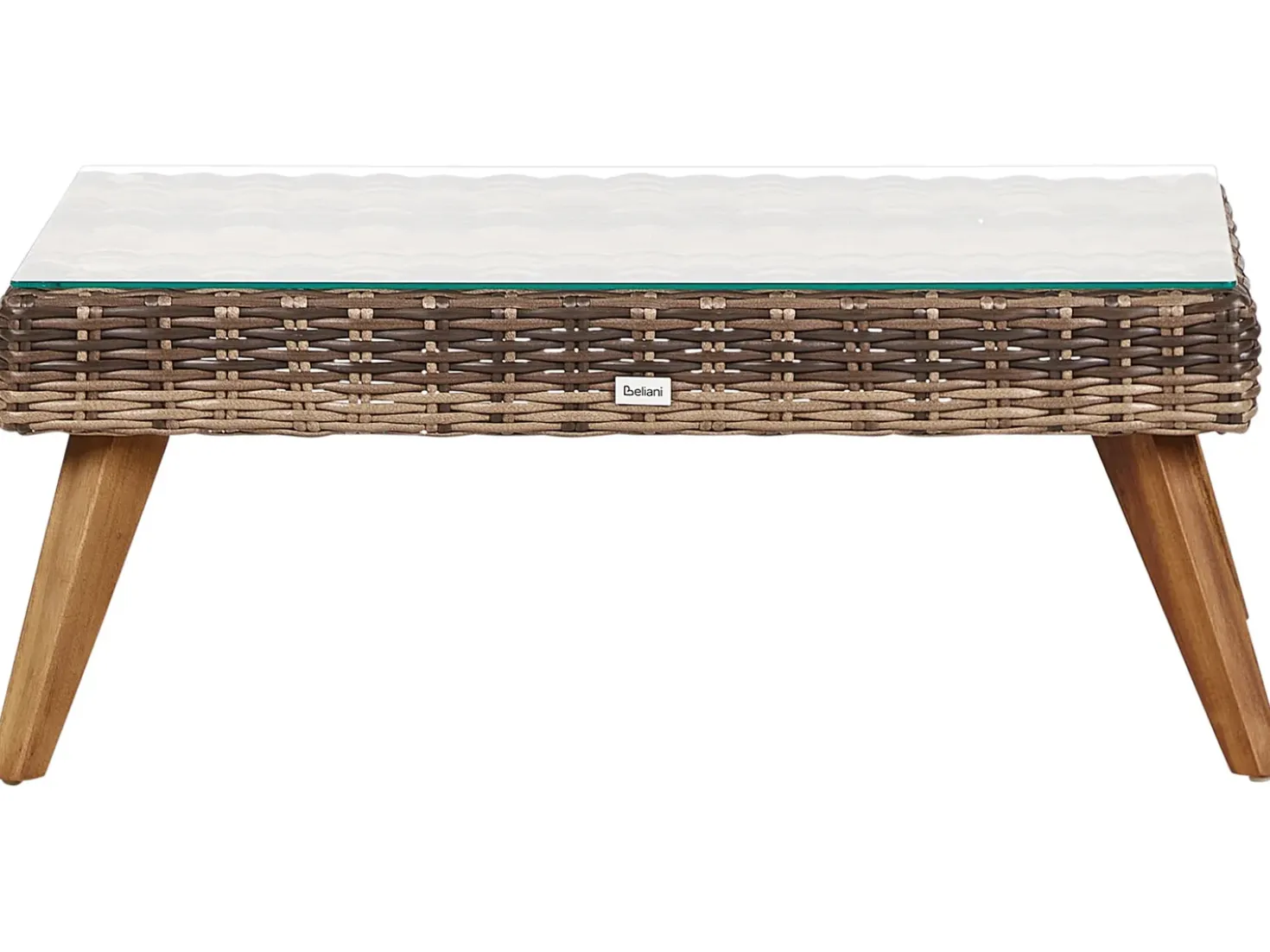 Set da giardino con tavolo 4 posti VITTORIA Rattan sintetico (PE) Verde oliva