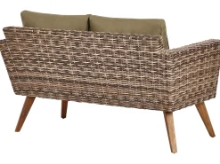 Set da giardino con tavolo 4 posti VITTORIA Rattan sintetico (PE) Verde oliva