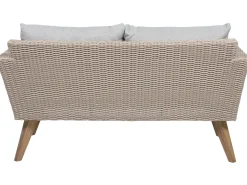Set da giardino con tavolo 4 posti VITTORIA Rattan sintetico (PE) Grigio