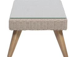Set da giardino con tavolo 4 posti VITTORIA Rattan sintetico (PE) Grigio