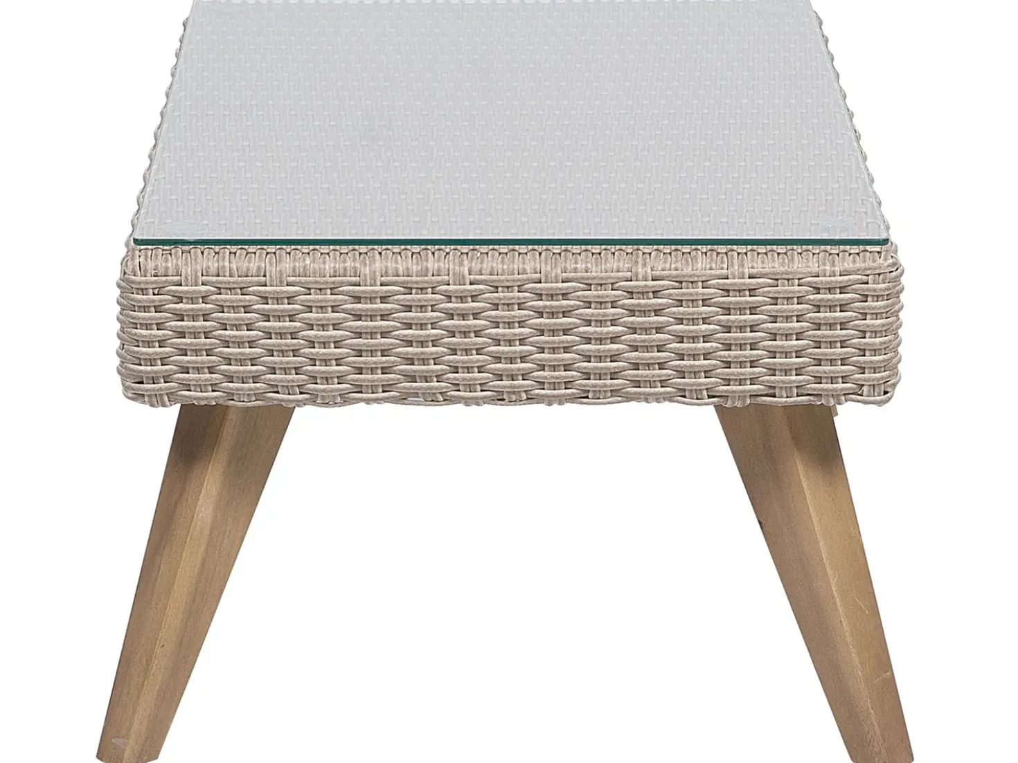 Set da giardino con tavolo 4 posti VITTORIA Rattan sintetico (PE) Grigio