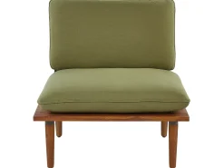 Set da giardino con tavolo 4 posti FRASCATI Modulare Legno di acacia certificato Verde oliva