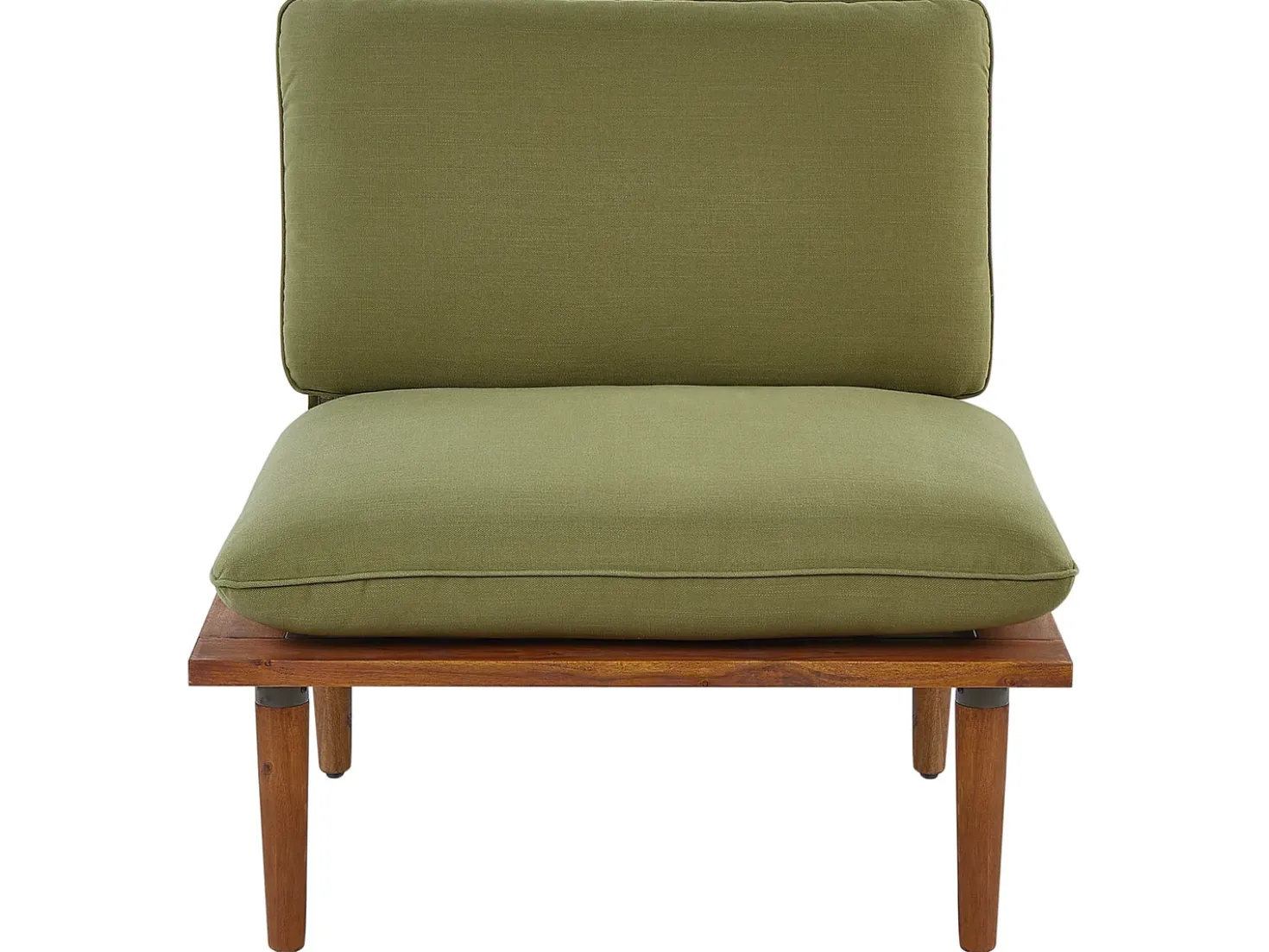 Set da giardino con tavolo 4 posti FRASCATI Modulare Legno di acacia certificato Verde oliva